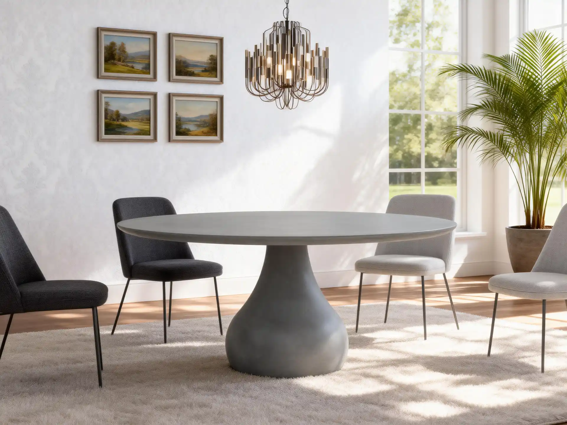 Grande table à manger ronde 鈥?2