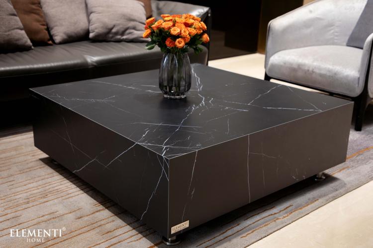 SOFIA Marble Procelain Series Concrete Coffee Table Large