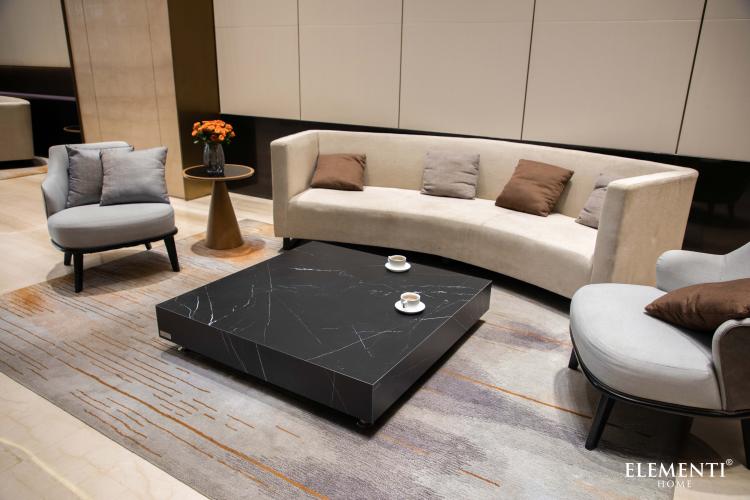 SOFIA Marble Procelain Series Concrete Coffee Table Super Large