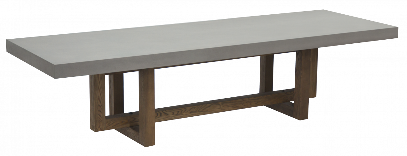 Preview: MALAGA Concrete Dining Table Rectangle Large