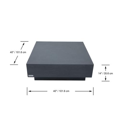 TEVERE Concrete Coffee Table Square