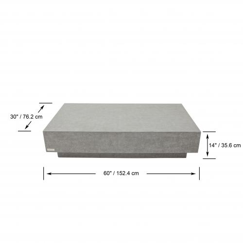 TEVERE Concrete Coffee Table Rectangle