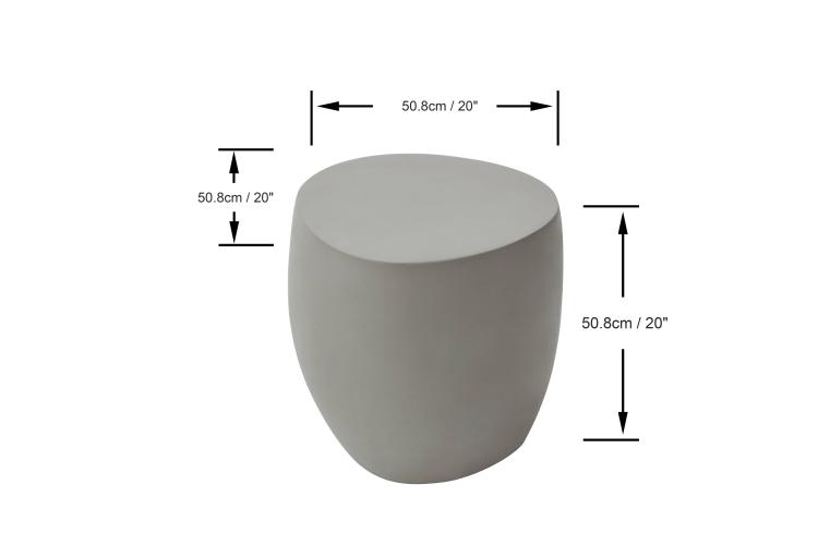 IKARIA Cobble Concrete Side Table