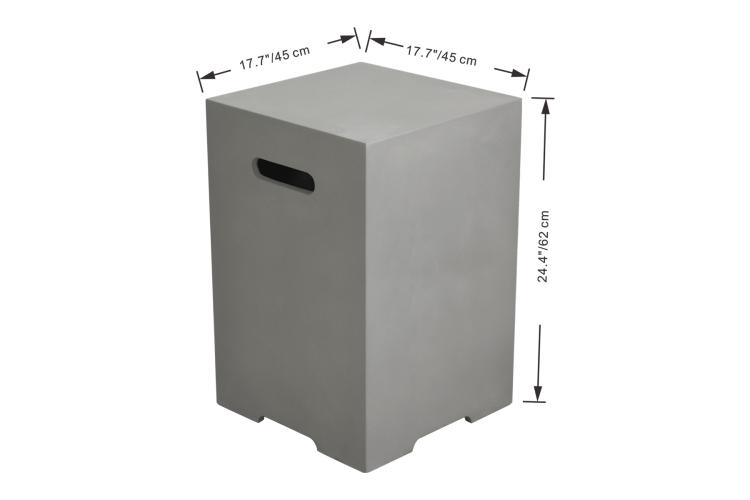 Preview: Square Tank Cover - H62cm