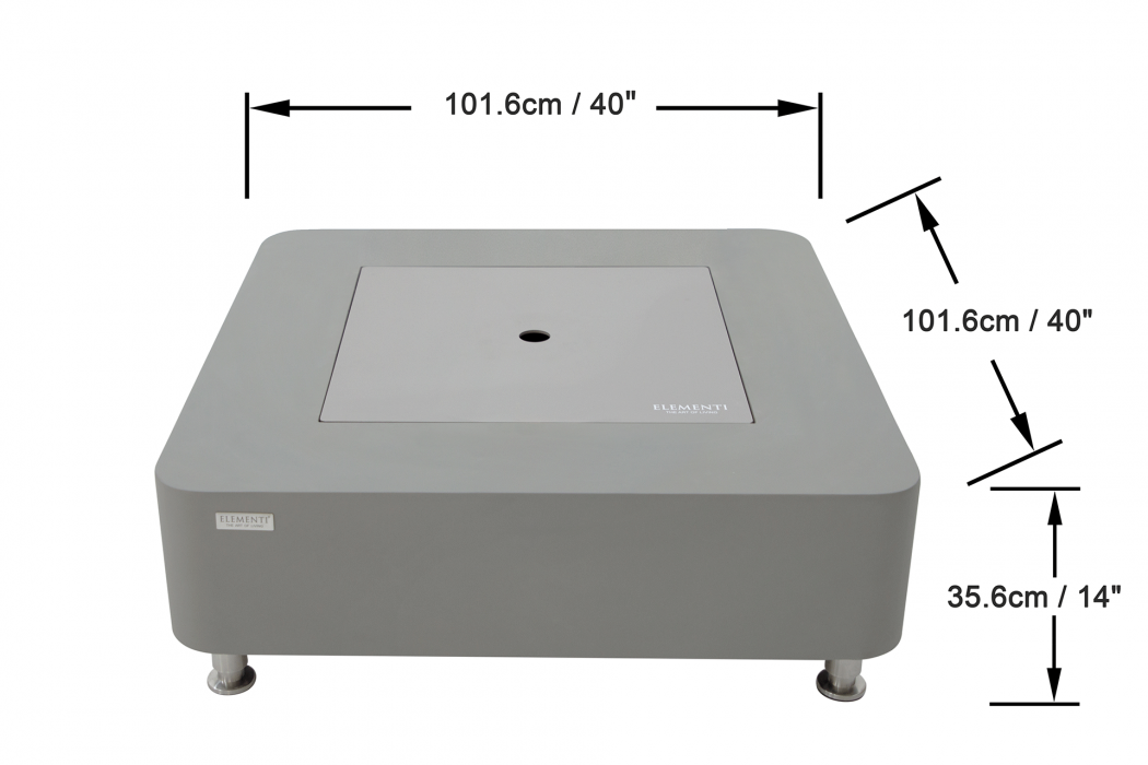 PERTH Bioethanol Feuerstelle - Space Grey