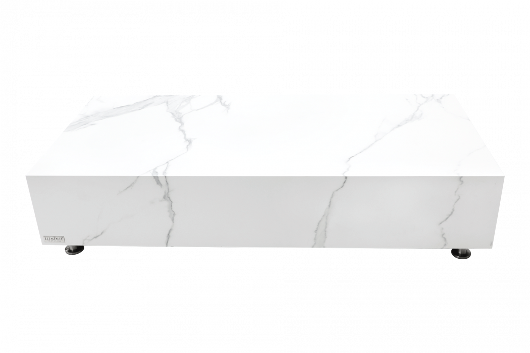 BIANCO mesa de centro rectangular de la serie de mármol porcelánico