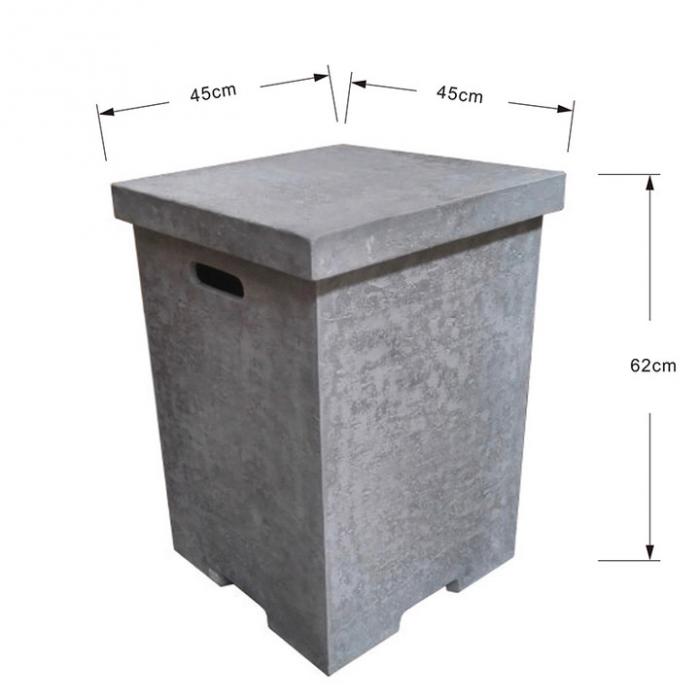 Quadratische Tankabdeckung - H62cm